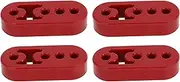 X AUTOHAUX 4 Holes Muffler Exhaust Hanger/Exhaust Pipe Mount Bracket Insulator for Car Truck/Heat-Resistant PU Rubber 12mm ID / 4 Pcs Red