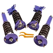 [MaXpeedingrods] Compatible for Nissan s14 coilovers 200SX 240SX Adjustable Height + Camber Shock Absorber Coilovers