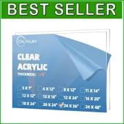 High-Quality 2 Pack of Clear Acrylic Sheets - Craft, Display & Sneeze Guards
