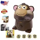 Adorables 1-Gallon Ultrasonic Humidifier for Baby Nursery, Auto Shut-Off Monkey
