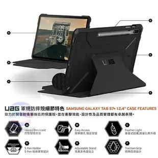 【UAG】Galaxy Tab S7+耐衝擊保護殼 S7 plus 美國軍規 防摔殼 平板殼 保護套皮套 強強滾健康