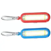2 PCS Mini Light Torch LED Keychain Headlamp Rechargeable Lantern