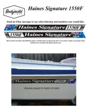Haines Signature 1550F REPLACEMENT STICKERS (other styles available)