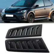 Black Car Hood Vent Scoop Air Flow Intake Louvers Cooling Bonnet Vent Cover New