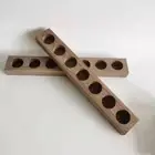 Wooden Perfume Bottle Storage Rack 7 Holes Essential Oils Holder Polish Case