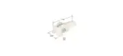 7/16" Flat Edge Steel Window Roller with 19/32" Housing for Pennco Windows