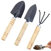 Mini Garden Tools, 3-Piece Steel Gardening kit, Including Hand Shovel,