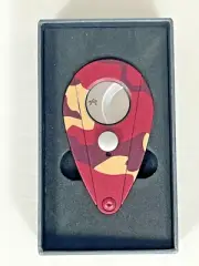 XiKAR XI2 Cigar Cutter - Red & Tan Camo XI-201CRT 201CRT -BRAND NEW