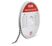 Uline Hook and Loop Dots S-13613 3/8" Black