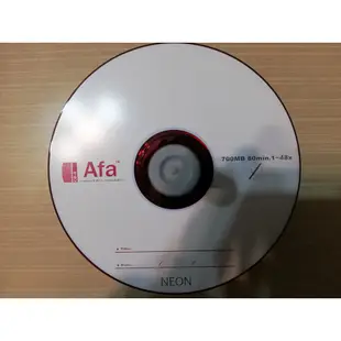 AFA CD光碟燒錄片 CD空白片 CD-R CD-Recordable
