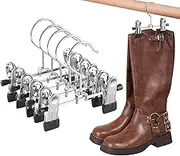 Boot Hangers for Closet Organizers with Clips, Closet Space Saving Storage of Boots Leggings Jeans Scarves Hats (5 Pack)