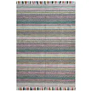 Handwoven Natural Mizo Rug-6319-Light Pink Multi-60X90cm