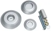 Kuryakyn Lodestar Silver Rear Axle Sliders For BMW R1200R 2015-2018