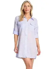 [Jantzen] Fresh Button Through Shirt in Blue