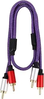 Milisten Audio Cable for Car and Systems Stereo Connection for Amplifiers and Speakers and Portable Design for Easy Use