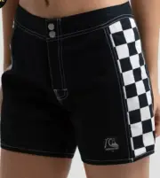 QUIKSILVER ROXY OG BOARD SHORTS BNWT SIZE L 12 BLACK WHITE CHECKERS RRP$70 ❤️