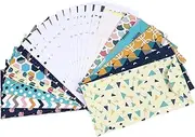 Angoily 12pcs Creative Printed Money Envelopes Set with Budget Sheets Label Stickers Versatile Cash Organizer for Budgeting and Expense Tracking Total