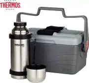 THERMOS 6.6L Insulated Lunch Esky Box Food Container + 1L Stainless Steel Flask