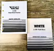 White 2-105 Field Boss Tractor Parts Operators Manual Set Owners Catalog Book