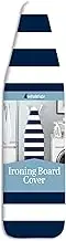Whitmor Ironing Board Cover & Pad-Stripe, Navy