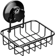 Bathroom Soap Holder Shower Soap Holder Soap Tray Bar Soap Sponge Holder for Bathroom Tub and Kitchen Sink, Stainless Steel(black)