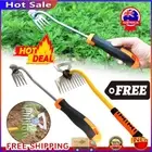 Garden Hand Weeder Steel Rake Weeding Artifact Weed Remover Puller Manual ToVH