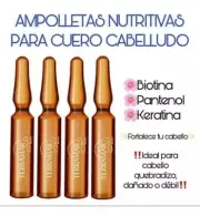 LOCION NUTRITIVA PARA EL CUERO CABELLUDO 4 AMPOLLETAS 5 ML C/U BY TERRAMAR