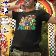 Mario All Stars T Shirt XS to US 7XL Retro Computer Game Pop Culture Tee