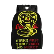 Cobra Kai Backpacks For Boys Girls, Cartoon Laptop Bags Lightweight Durable Backpack Schoolbag For Teens Elementary Middle School Bookbag