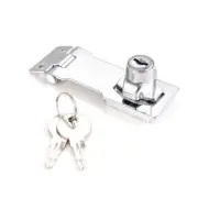1 set Small Hasp & Handle Metal Lock Hasp Door Buckle Security Door Clasp Knob