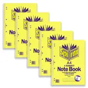 5pc Spirax 606 4 Subject A4 Writing Notebook Office/School Stationery 320-Pages