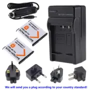2 x NP-BN1 Battery +Charger for Sony Cybershot DSC-W800 W810 W830 W580 WX50 W710