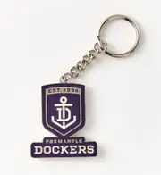 Fremantle Dockers AFL Team Logo Metal Keyring