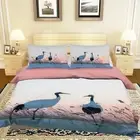 3D Crane Reed NAO2181 Bed Pillowcases Quilt Duvet Cover Set Queen King Fay