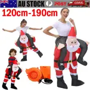 120~190cm Christmas Inflatable Costume Santa Kidnapping Cosplay Outfits Xmas AUS