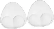 [SAFIGLE] 1 Pair Silica Gel Transparent Chest Pad Insert Sports Bra Pad Insert Push up Breasts Enhancer Pads