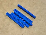 LEGO Parts - Blue Plate 1 x 8 - No 3460 - QTY 5