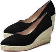 [LIHUAMAO] Fashion Wedges Shoes high Heel Platform Pumps Rope Espadrilles Shoes