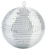 Mirror Disco Ball - 8-Inch Cool and Fun Silver Hanging Party Disco Ball –Big