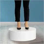 Round Cylinder Pedestal Stands, Mannequins Display Platform Base, Portable Showing Model Plinth Pillar For Dressing Room Dessert Table(60x15cm)