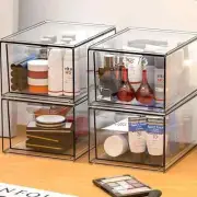 Desk Drawer Organizers Stackable Clear Bathroom Storage Makeup Acrylic Box Bins
