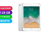 Apple iPad Mini 2 Wifi + Cellular (128GB, White) - Refurbished (Excellent)