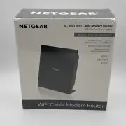 NETGEAR AC1600 Wifi Cable Modem Router C6250 - Black (C6250-100NAS)