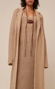 [Chloé] Wool-Silk Cardigan Coat