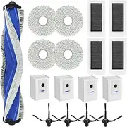 Accessories Kit for Ecovacs Deebot X5 Pro, Deebot X5 Omni Robot Vacuum, 1 Main Brush 4 HEPA Filters 4 Dust Bags 4 Mop Pads 4 Side Brushes