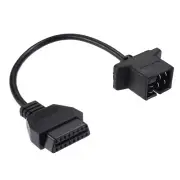 6Pin OBD to 16Pin OBD2 Check Engine Adapter Cable Code Reader For Chrysler Dodge