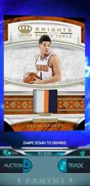 DIGITAL CARD PANINI DUNK NBA / DEVIN BOOKER / 2019 CROWN ROYALE LIMITED 23/1000