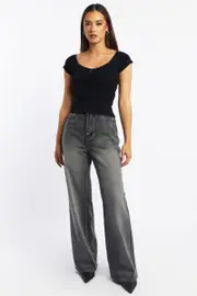 Grey Barrel Jeans Mid Rise - Size 16XL, Women's Boyfriend Jean