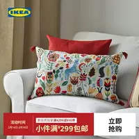 在飛比找樂天市場購物網優惠-【沙發枕套】IKEA宜家RODARV洛達夫刺繡靠墊臥室客廳沙