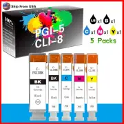 5PK PGI5 CLI8 PGI-5 CLI-8 Ink Cartridge for IP3300 IP4200 Printer